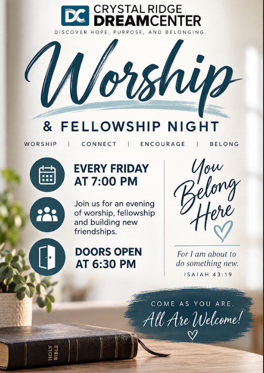 Community gathered in worship and fellowship